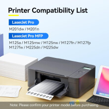JUNXIAO-83A Black Toner Cartridge 2-Pack w/ Chip, Compatible with HP 83A CF283A for LaserJet Pro M201dw/n, M125a/nw/rnw, M127fn/fp/fw, M225dn/dw