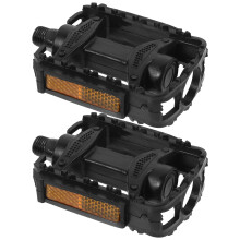 ORDDIART 1 Pair Mountain Bike Pedals Aluminum Alloy Stable Riding Non- Black