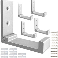 Lot de 5 crochets pliables pour vêtements – Crochets muraux robustes en aluminium, compatibles avec les manteaux, serviettes, casques audio, sacs