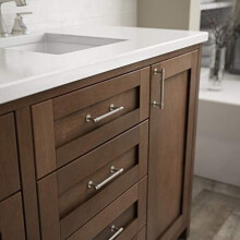 Francisco cabinet handles heirloom silver 1 pack