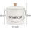 1-Gallon Odorless Kitchen Compost Bin with Charcoal Filter, Handle & Lid – White Scraps Caddy, Compatible with Standard Compost Systems 2