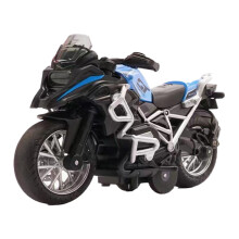 Kids Car Model Motorcycle Model Toys Pull Back Toy Car with Sound and Lights Suitable for Boys and Girls