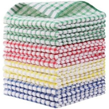 12er-Pack Küchengeschirrtücher, 12 x 12 Zoll, 100 % Baumwolle, Küchengeschirrtücher zum Geschirrspülen, Scheuertücher, Geschirrhandtuch-Sets