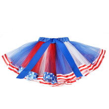 Rock zum Unabhängigkeitstag, 4. Juli, Tutu-Kleid mit Flaggenmuster, Netzrock für amerikanische Partys, Größe (bunt)