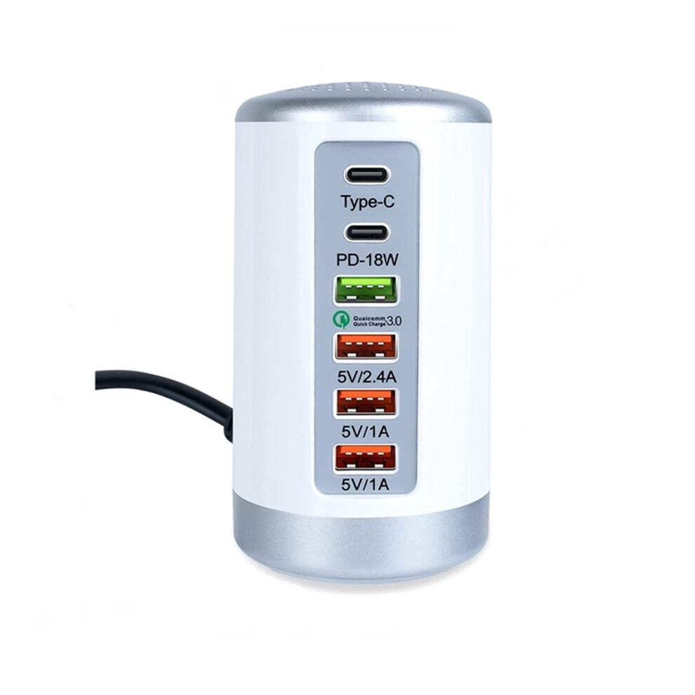 Usb Charging Station 65W 6-Port Qc3.0 Pd Fast Charger 9401284976974