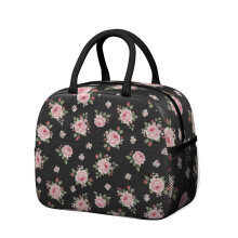 Boîte à lunch isotherme à motif floral pour femme – Étanche, idéale pour le travail, la plage, les voyages, les pique-niques et le camping