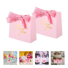 10 sacchettini rosa per dolci, ideali come bomboniere per matrimoni e feste, dimensioni: 4,5 x 10 x 11,5 pollici.