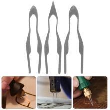 3Pcs Iron Pyrography Tips For Wood Burning Projects Beginners Professionals
