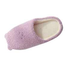 Dames pantoffels, instapmodel, antislip, beer, casual binnenschoenen, sneeuwslippers, maat 38-39, paars
