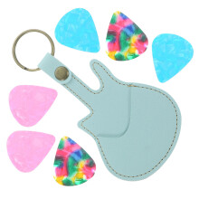 5Sets PU Gitaar Plectrum Etui Compact Opbergzakje Voor Gitaar