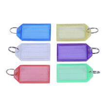 180St Plastic Sleuteltags Met Kleurenmix En Stevige Sleutelring