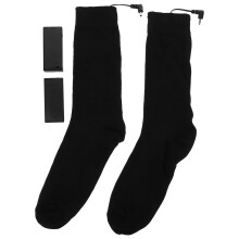 Calcetines calefactables a batería con mando a distancia, calcetines eléctricos hasta la rodilla para hombres y mujeres, calcetines calefactables