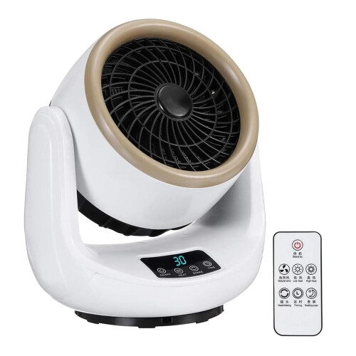 MOQINΣυνδυασμός ανεμιστήρα θέρμανσης 2 σε 1, 1500W, 3 λειτουργίες, χρονοδιακόπτης 12