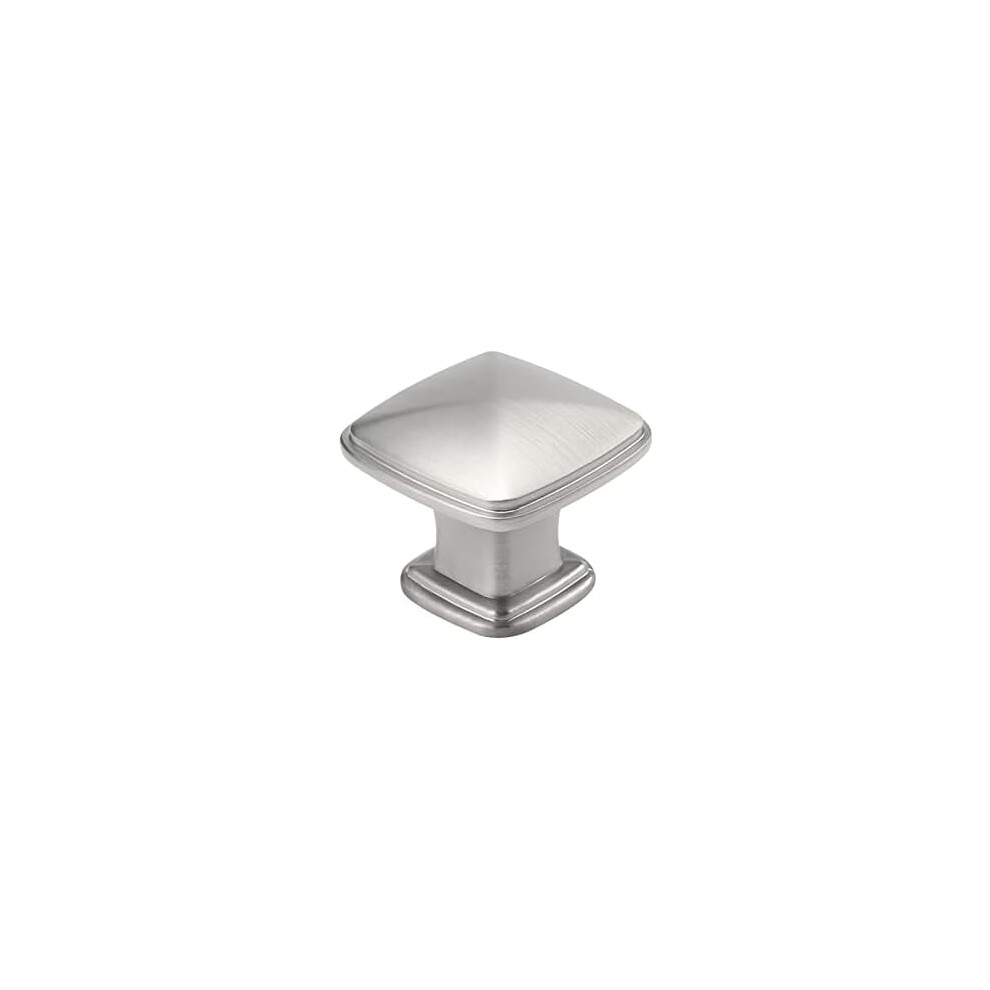 15-Pack Brushed Nickel Square Cabinet Knobs, Satin Nickel Drawer Pulls For Kitchen, Bathroom & Dresser Â Zinc Alloy Compatible With Standard Holes 9450273860640
