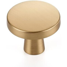 Confezione da 25 pomelli rotondi da 3,17 cm (1,25") per cassetti, colore bronzo champagne, compatibili con cassetti standard di armadi e comò.