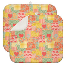 Küchenabtropfmatte mit Blumenmuster, 40,6 x 45,7 cm