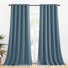 Smoky Blue Blackout Curtains 70x108 in, 2 Panels,