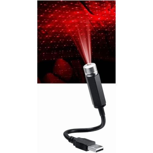 USB Star Projector Night Light – Adjustable, Portable for