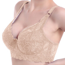 Sutien sport pentru femei, push-up, bej solid, 38D