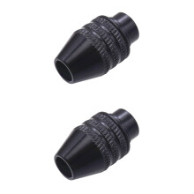 2pcs 8x0.75 Size Practical Universal Three-jaw Chuck Keyless Drill Chuck Black Long