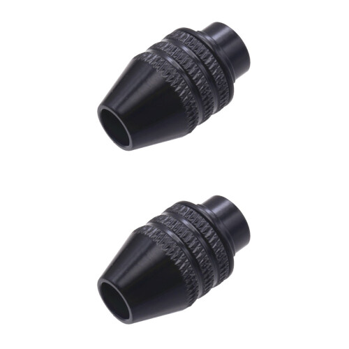 2pcs 8x0.75 Size Practical Universal Three-jaw Chuck Keyless Drill Chuck Black Long