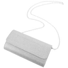 Kvällskuvertväska Silver Polyester1 st 18x12x5 cm