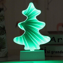Lampa Oíche LED, Solas Tolláin, Solas Scátháin Infinity 3D, Soilse Maisiúcháin Balla Croí Gleoite le haghaidh Maisiúcháin Bainise Seomra