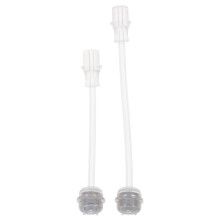 YEAHIBABY Back to School Silicone Straws Reusable Baby Bottle Straws Transparent 2Pack
