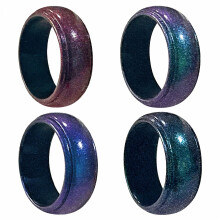 Bague en silicone DESIGNICE, bagues caméléon innovantes pour femmes, alliance dynamique en silicone pour hommes, alliances confortables en silicone