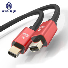 Mini DisplayPort naar DisplayPort 2.1-kabel, VESA-gecertificeerd DP40, ondersteunt 16K@60Hz, 8K@120Hz, UHBR10, snelle kabel voor laptops en