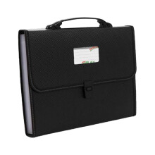 Tineasur Portable1Set čierny viacvreckový organizér na spisy pre študentov a profesionálov