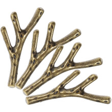 Boutons de meuble en métal en forme de branche (20 pièces)