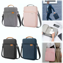 13.3-14" Laptop Sleeve Bag with Pockets, Shoulder/Crossbody Carry – Compatible with MacBook Air/Pro, Dell, HP