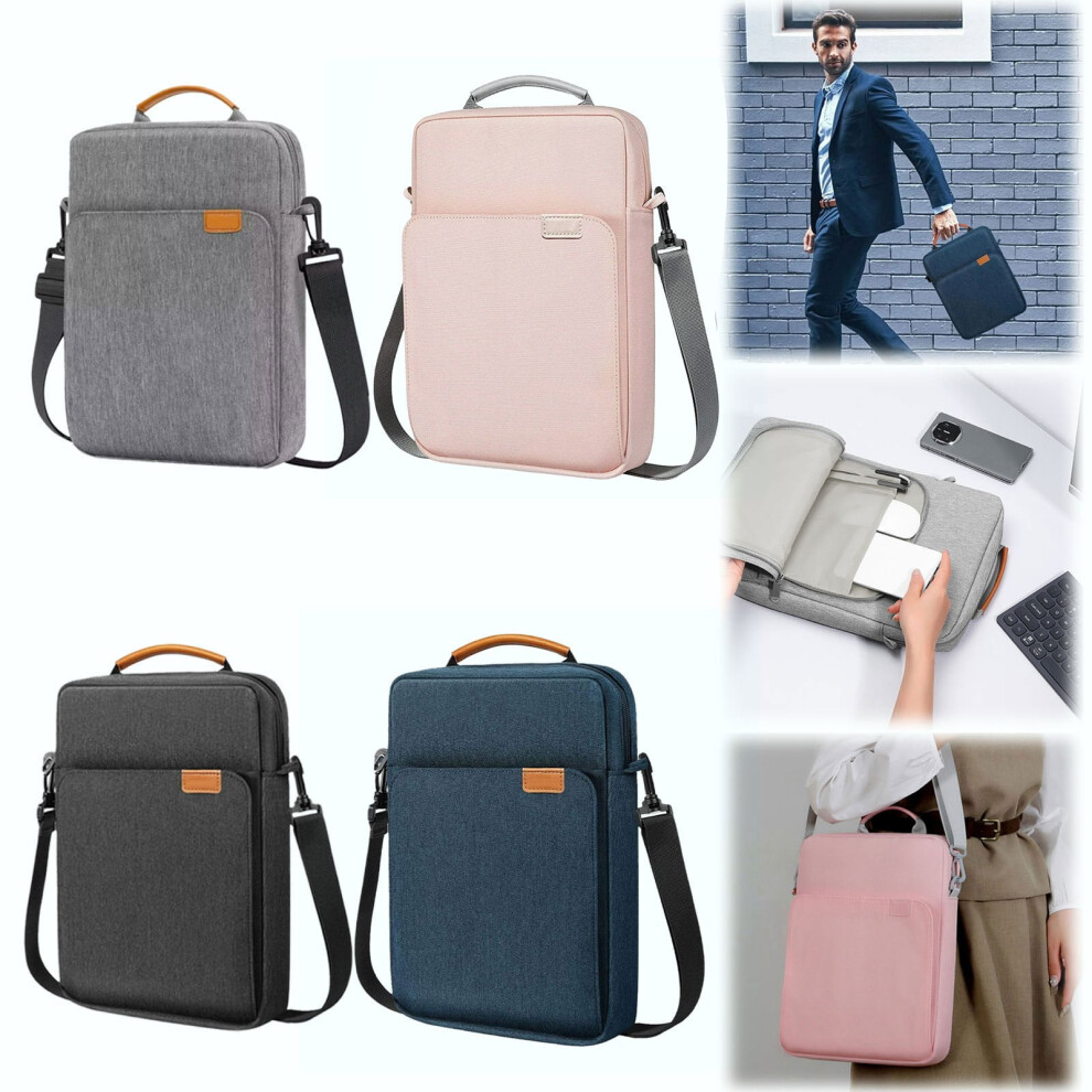 13.3-14" Laptop Sleeve Bag With Pockets, Shoulder/Crossbody Carry Â Compatible With Macbook Air/Pro, Dell, Hp 9555307396505