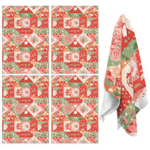 4er-Pack Küchentücher mit Blumenmuster, 45,7 x 66 cm, Mikrofaser