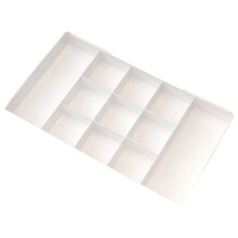Boîte de rangement extensible Kexuey avec séparateurs amovibles, idéale pour les coiffeuses, les tiroirs peu profonds et les plans de travail.