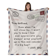 Opruiming! Comfortabele wikkeldeken, perfecte letterdeken, een cadeau voor familie, vrienden en geliefden.