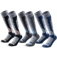Merino Wool Ski Socks for Men, Women & Youth - Over-the-Calf Full Cushion Thermal Snowboard Socks, Winter Performance