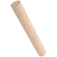 1 paquete de rodillos de madera cilíndricos beige para hornear y manualidades