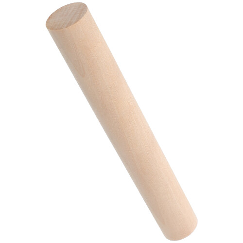 1Pack Wood Hand Rollers for Baking and Crafting Cylindrical Beige