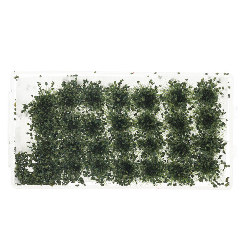 Donkergroene Miniatuurstruik Clusters Voor Micro Landschap