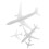 buc modele de avioane micro-peisaj din plastic 5