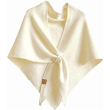 Strikket sjal til dame – pashmina i polyesterblanding,