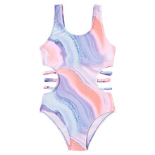 Paars babyzwempakje voor meisjes, UPF50+ zonbescherming, mouwloos badpak uit één stuk voor peuters, maat 9T–10T