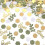 500 τεμάχια κομφετί γάμου Greenery – Boho Love, επιτραπέζια σκόρπια στολίδια σε χρώμα 1