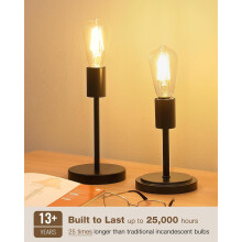 JINYUN LED Edison Bulbs 60W Equivalent, ST19, E26, 2700K,