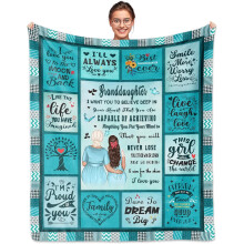 Granddaughter Blanket 60 x 50 Inches – Soft Cotton Throw