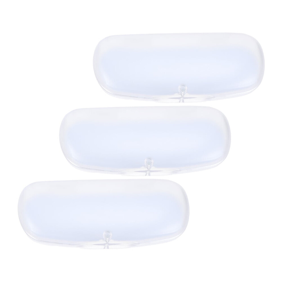 3 Pcs Plastic Spectacles Case Glasses Clear Eyeglasses Hard Travel Container PVC Frosted Student