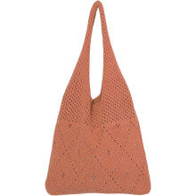 Gehaakte mesh strandtas, zomerse Y2K-esthetiek, gebreide schoudertas, grote capaciteit, hobo-tas voor dames