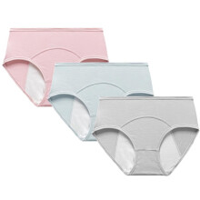 Periodenunterwäsche für Teenager-Mädchen, Menstruationsslips, auslaufsichere Baumwollslips, 3er-Pack